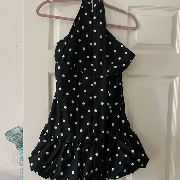 Peppermayo Black and White One Shoulder Dress - Picture 3 of 4